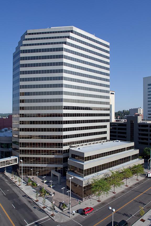 美国银行金融中心 is a 20-story steel and concrete construction in Spokane CBD.